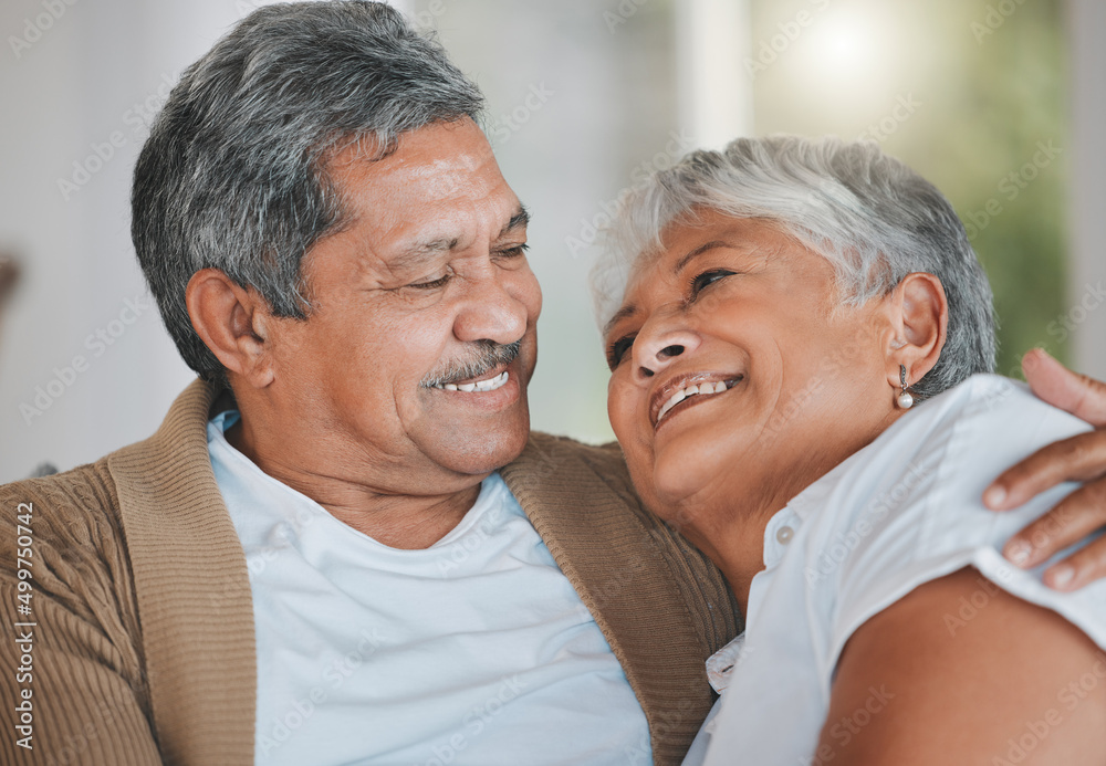 You make me happy in a way no one else can. Shot of a senior couple relaxing at home. You make me happy in a way no one else can. Shot of a senior couple relaxing at home.
