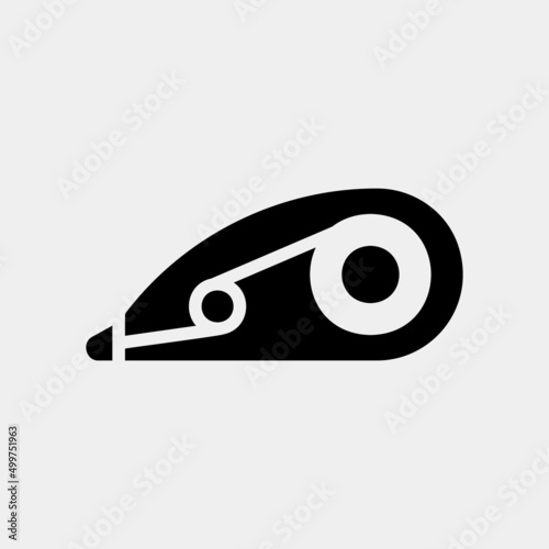 Correction tape icon in solid style, use for website mobile app presentation