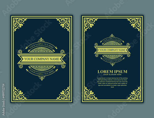 Book cover design in A4 size. Annual report.Brochure design. Flyer,promotion