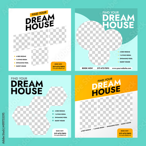 Instagram post template tentang real estate house property (ID: 499753395)