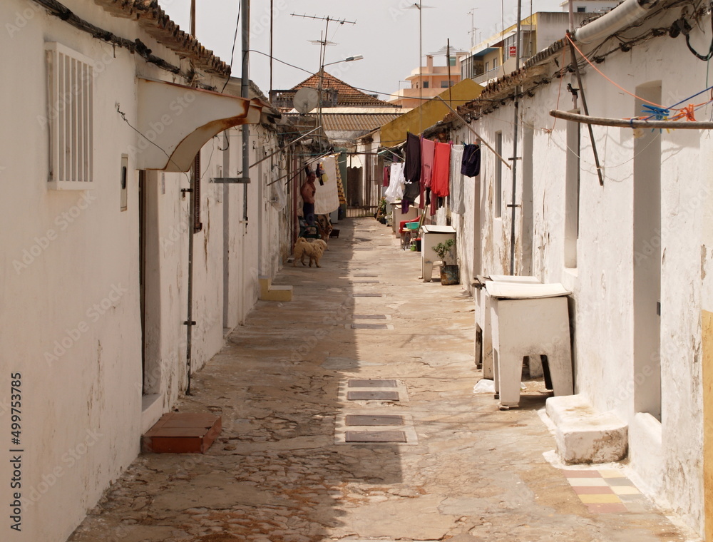 Obraz premium Typical fishing settlement in Olhao, Algarve - Portugal
