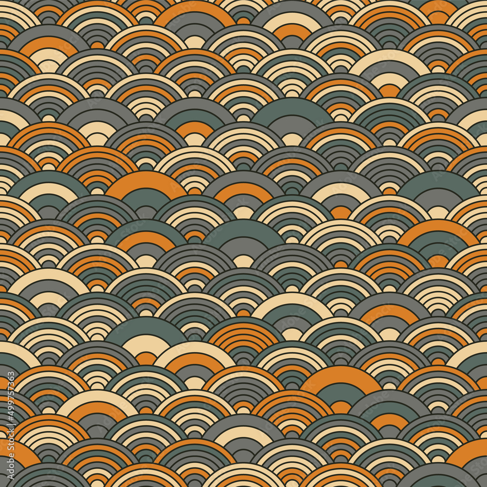 Chinese cloud or river seamless pattern vector. Traditional Asian background witrh abstract design. Chinese cloud or river seamless pattern vector. Traditional Asian background witrh abstract design.