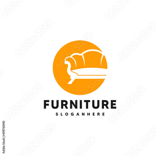 Furniture logo design template icon vector illustration