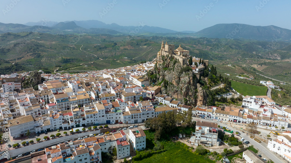 Naklejka premium pueblo blanco de la provincia de Cádiz, Olvera