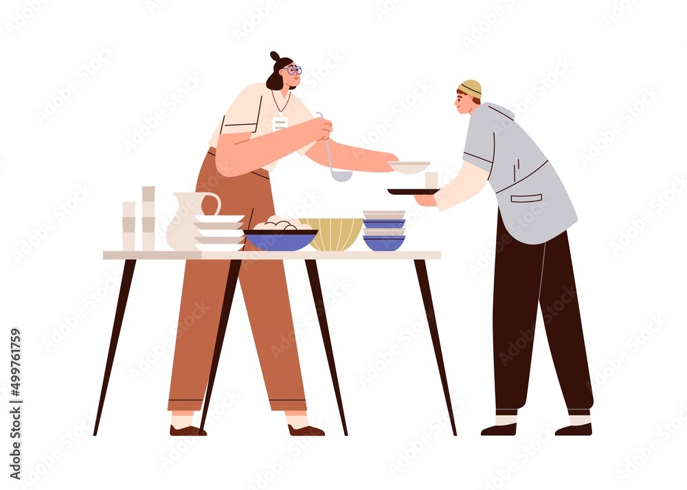 volunteer-helping-poor-person-giving-food-sharing-meal-with-homeless