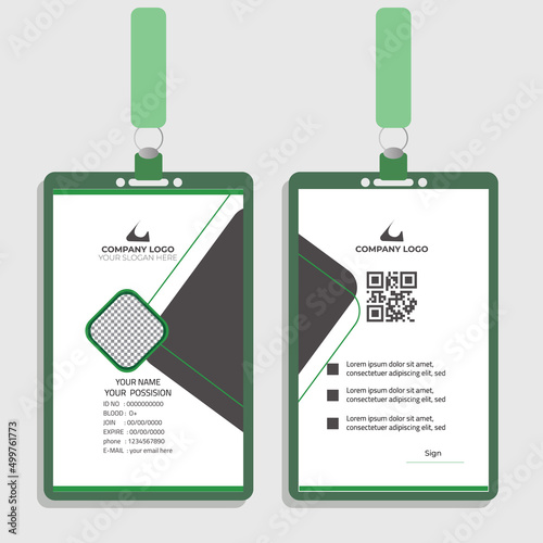 id card design vector