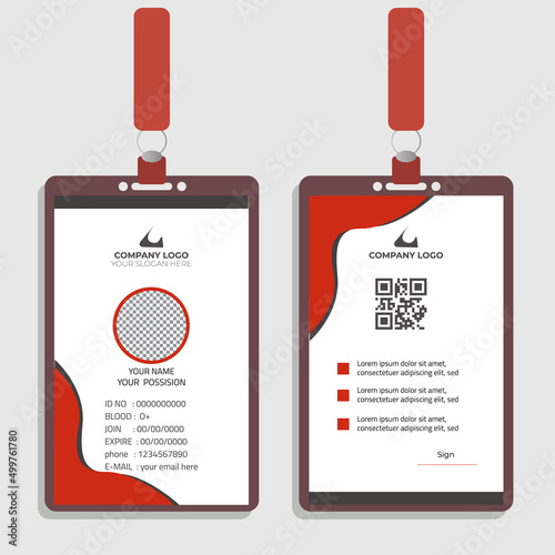 id card design vector