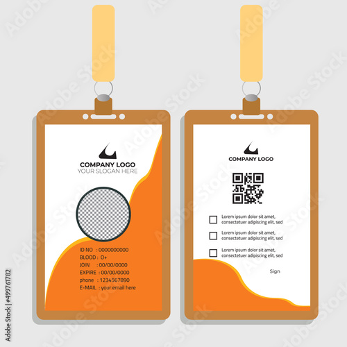id card design vector