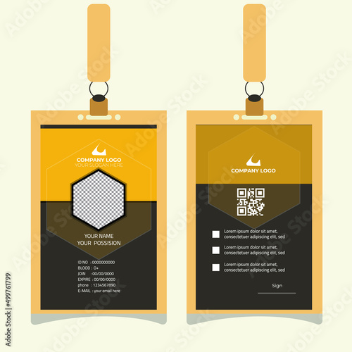 id card design vector
