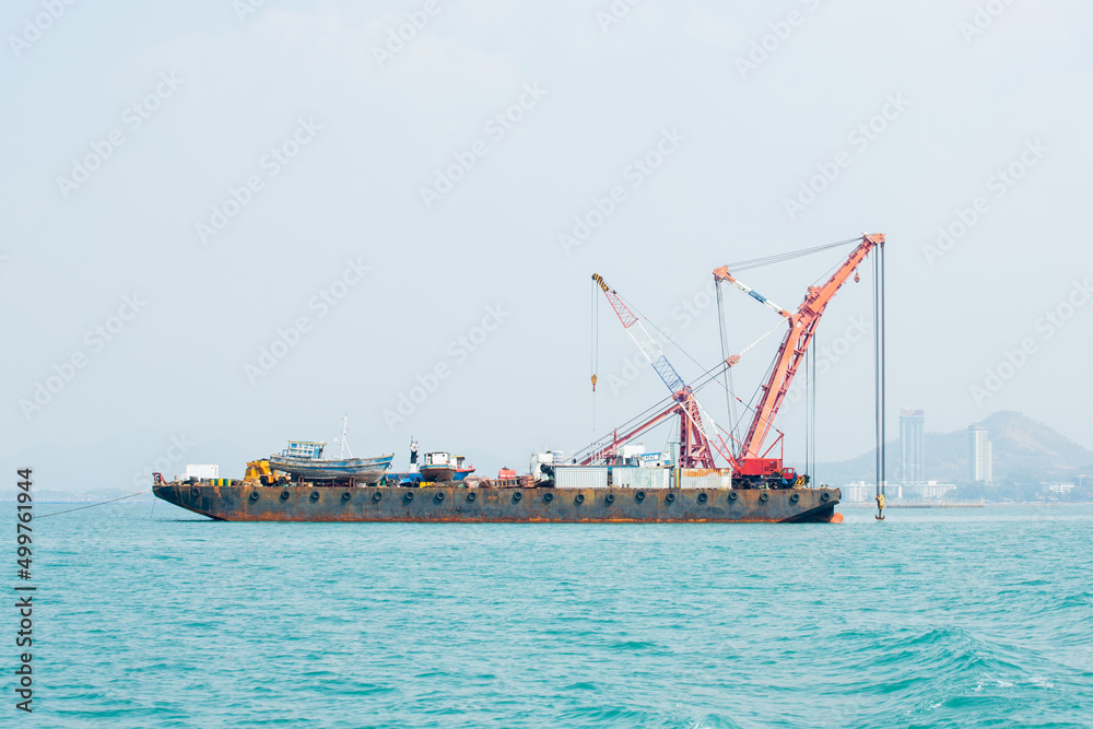 Floating dock crane derrick, Derrick crane for Offshore Service