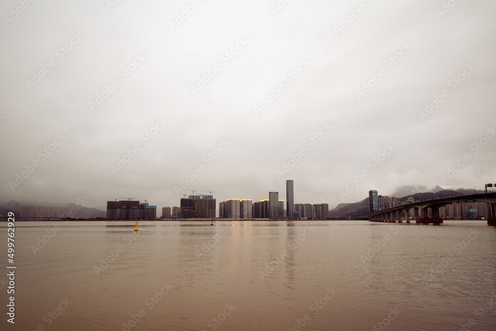 Ou River in Wenzhou China