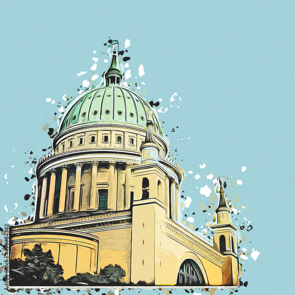 Kirchturm, Illustration