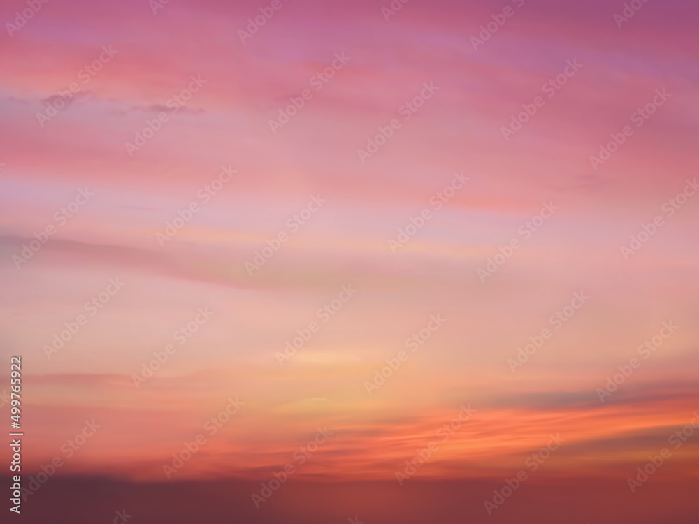  pink sunset sun light on clouds sky nature background