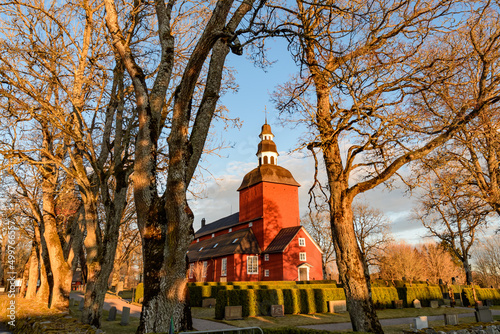 church habo kyrka in sweden photo