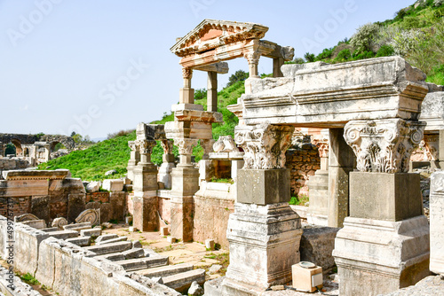 Ephesus Ancient City in Turkey  .Ancient Greek settlement of Ephesus, Izmir, Turkey