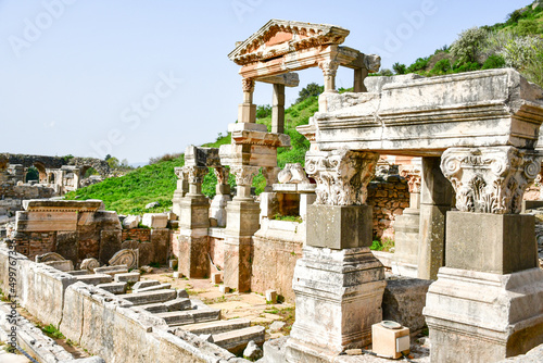 Ephesus Ancient City in Turkey  .Ancient Greek settlement of Ephesus, Izmir, Turkey