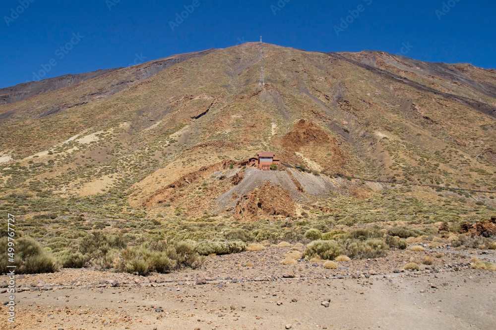 Mount Teide and its cable car, Tenerife, Canary Islands