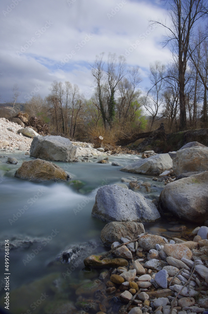 Scafa - Abruzzo - The sulphurous waters of the Lavino river Scafa - Abruzzo - The sulphurous waters of the Lavino river