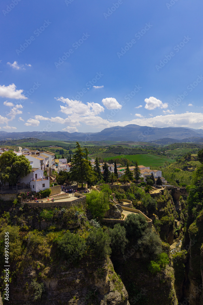 View from the hill in Ronda Spain