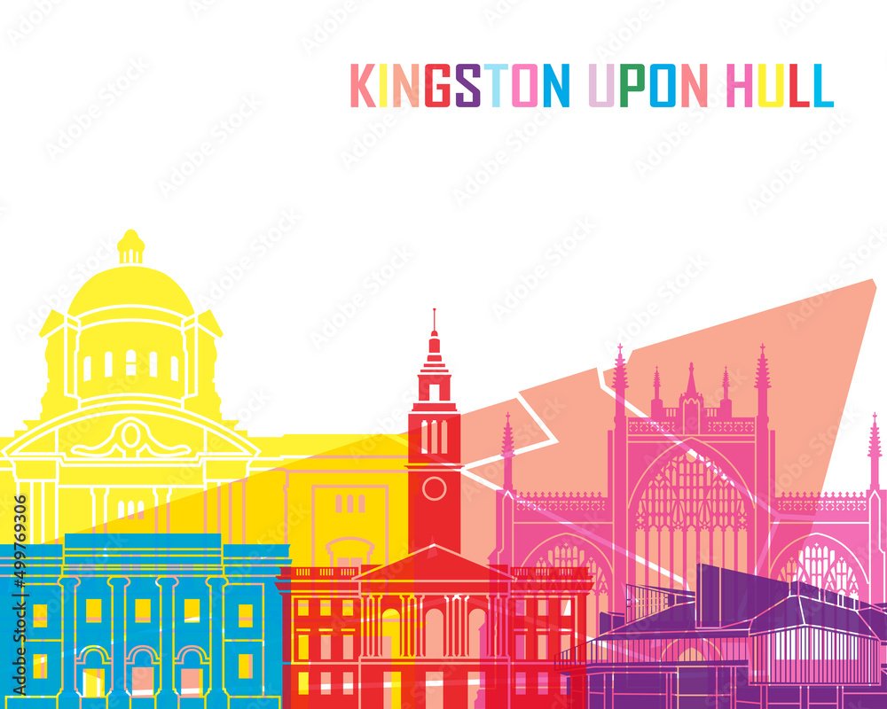 Kingston Upon Hull skyline pop