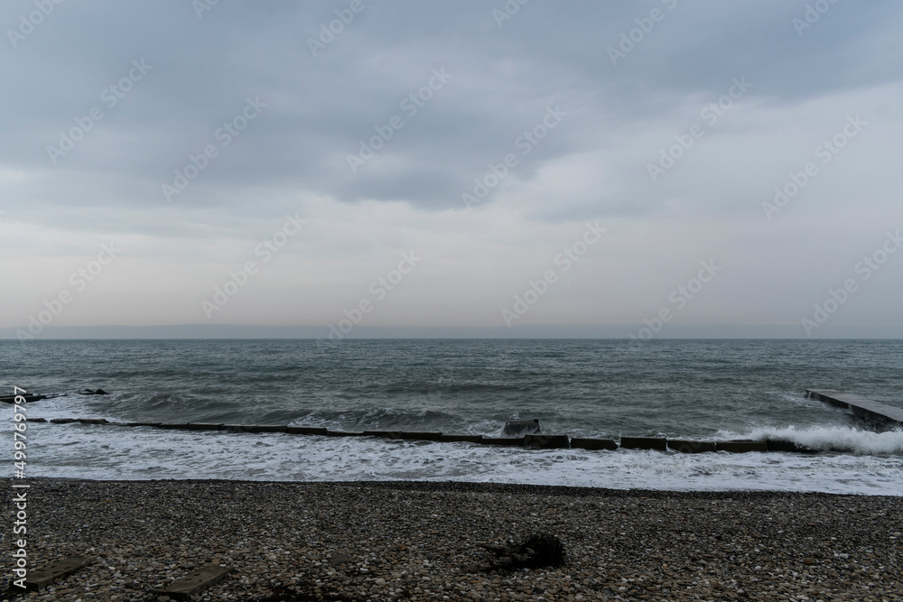storm on the beach storm on the beach