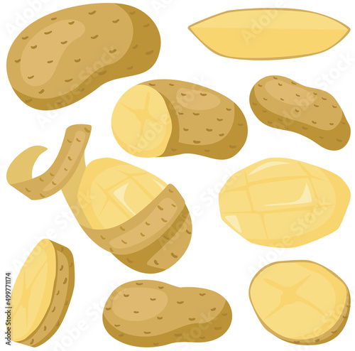 Fun package of fresh potatoes with set digital elements