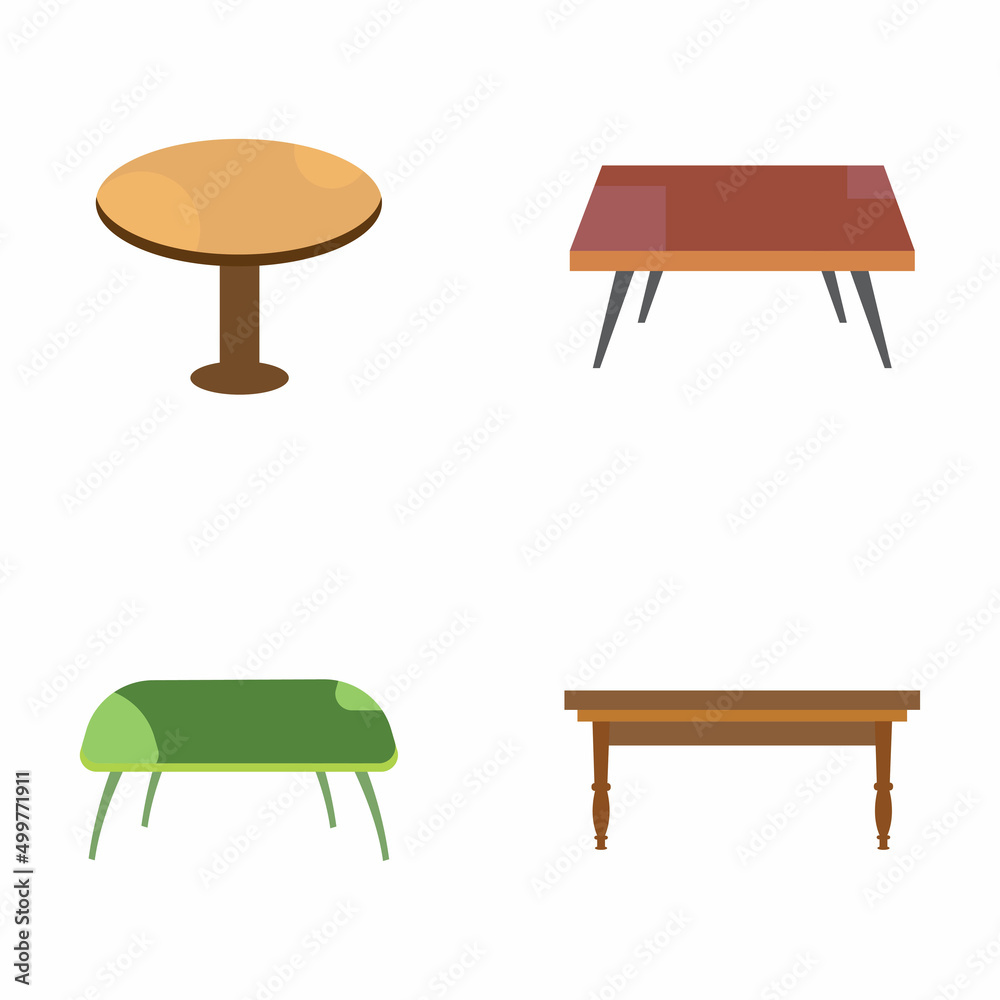 Table vector logo icon object background illustration Table vector logo icon object background illustration