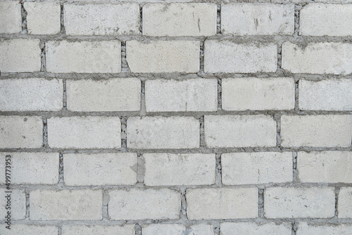 Background and textured of construction Brick blocks for building construction are cement-bonded. Without plastering the surface.