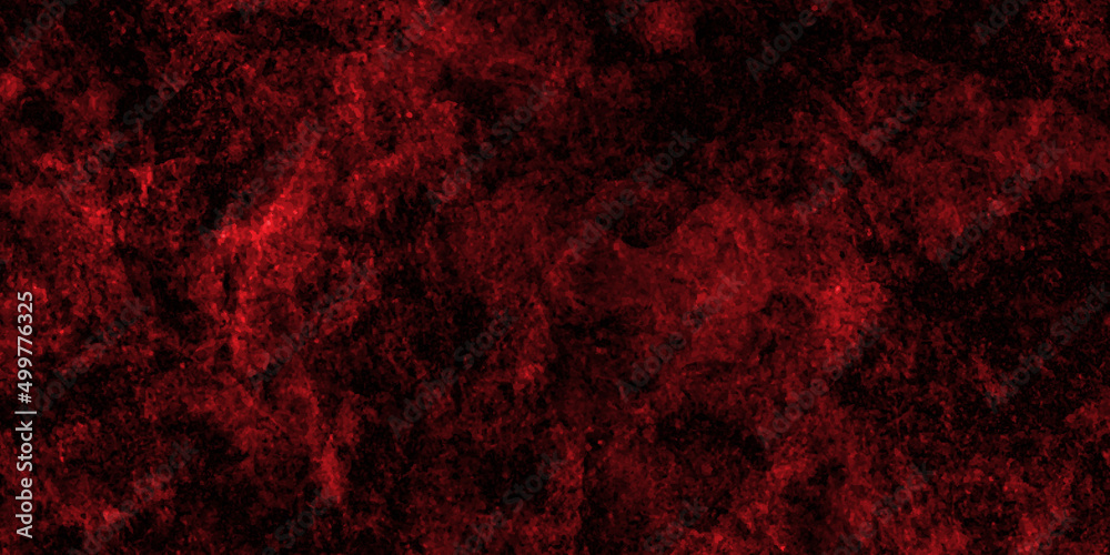 Red marble texture and background for design, dark red glowing blue neon watercolor on black paper illustration, Abstract red background vintage grunge texture, blood Dark Wall Texture Background. 