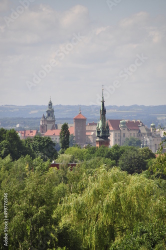 Krak  w  panorama miasta z Kopca Krakusa  