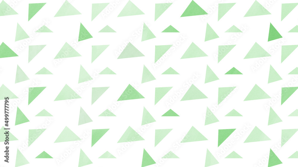緑の三角形のパターンイラスト