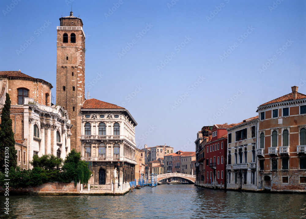 Venezia. Chiesa di san Geremia e Palazzo Labia verso il ponte di Cannaregio