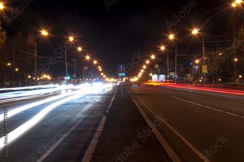 night traffic at night