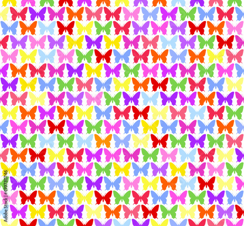 pastel color simple butterfly background / vector illustration