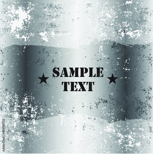 grunge shiny metal background / vector illustration