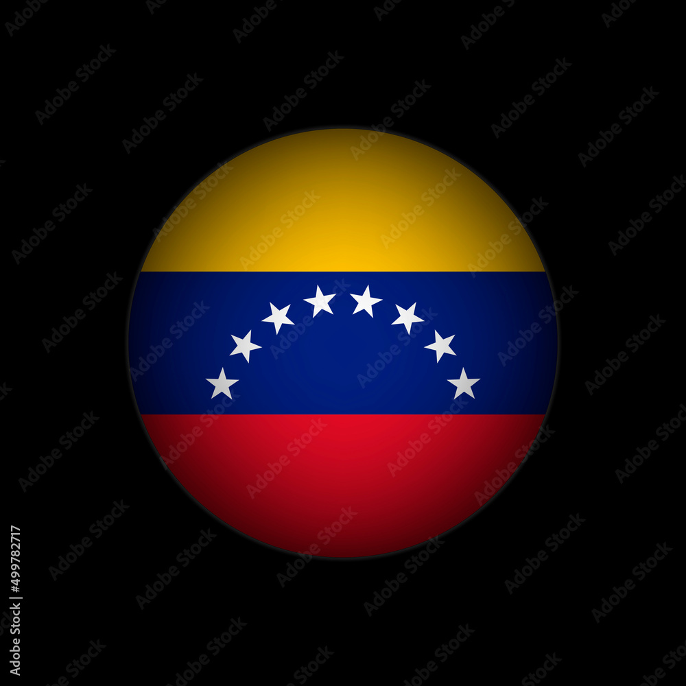 Country Venezuela. Venezuela flag. Vector illustration. Country Venezuela. Venezuela flag. Vector illustration.