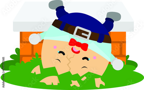 humpty dumpty classic story vector clipart
