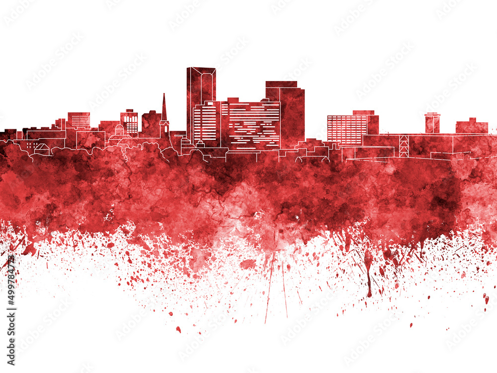 Lexington skyline in watercolor background Lexington skyline in watercolor background