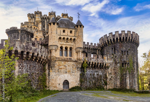 Obraz na płótnie Butroi castle facade w salonie
