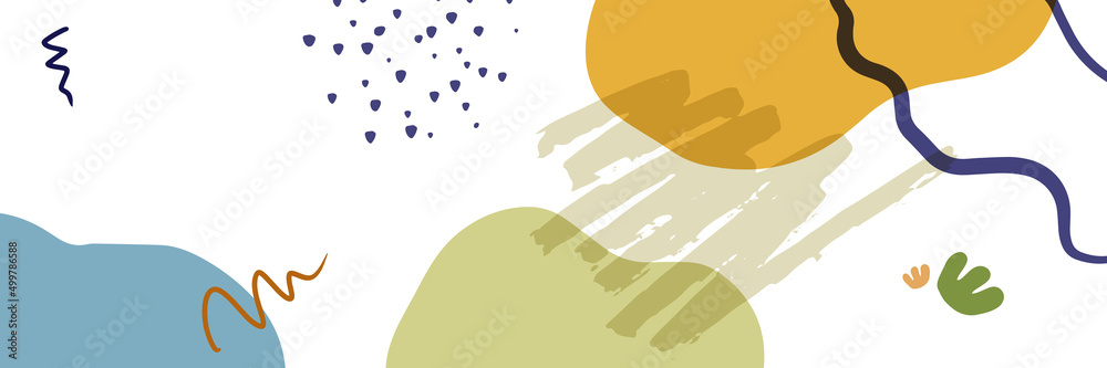 Beautiful pastel social media banner template with minimal abstract organic shapes composition in trendy contemporary style. Beautiful pastel social media banner template with minimal abstract organic shapes composition in trendy contemporary style.