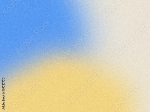 Ukrainian flag. Support Ukraine concept. Grainy gradient texture. Abstract background. Blue and yellow colors.