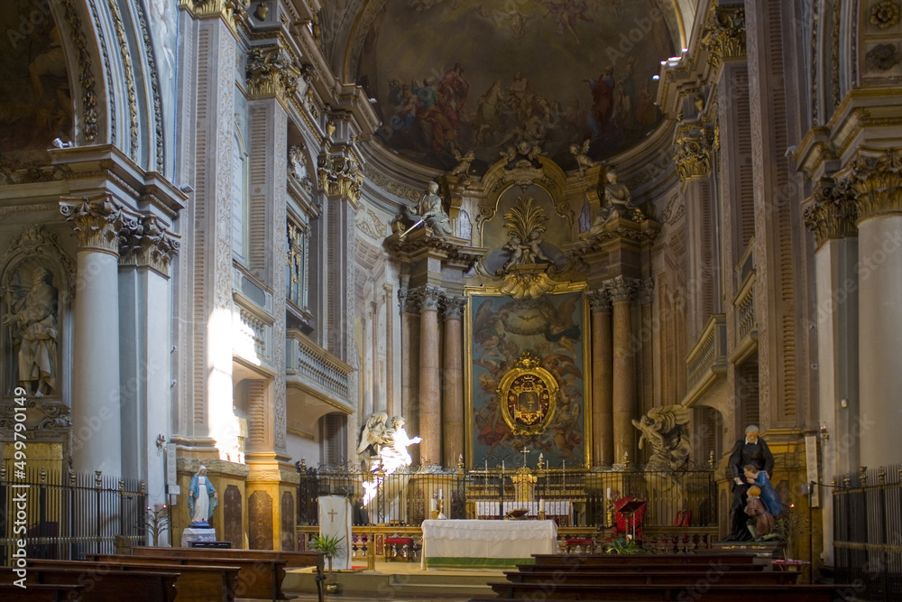 Interior of Church of Madonna Galliera and of San Filippo Neri in Bologna