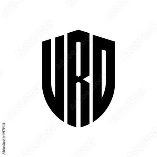 WRD letter logo design. WRD modern letter logo with black background. WRD creative  letter logo. simple and modern letter logo. vector logo modern alphabet font overlap style. Initial letters WRD  photo