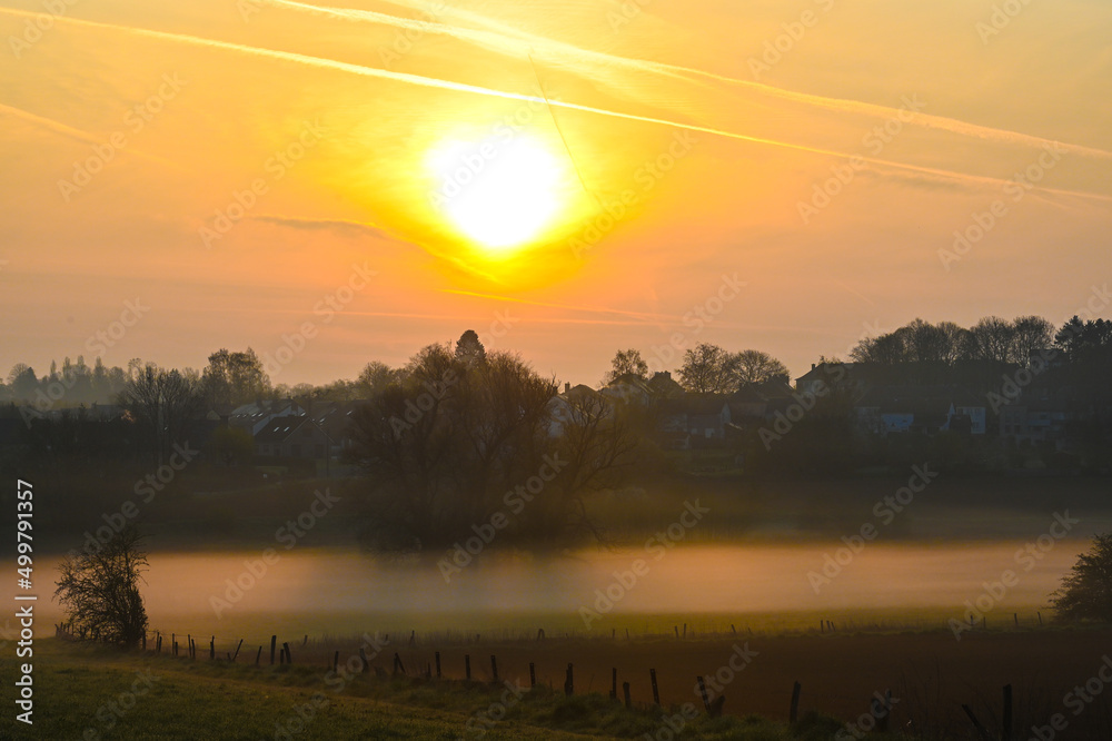 Belgique Arlon coucher soleil lever environnement climat