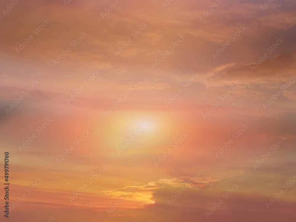  beautiful    gold  sunset at sea  water reflection sun light on   pink yellow  clouds sky  nature background