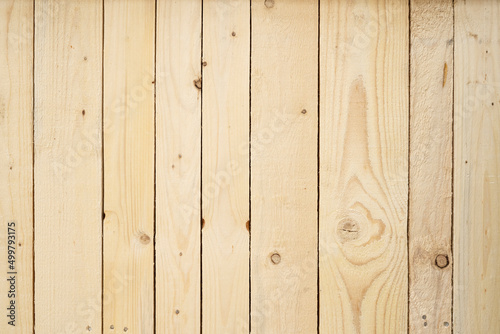 Obraz na plátně Tavole di legno, muro o sfondo di legno grezzo chiaro.