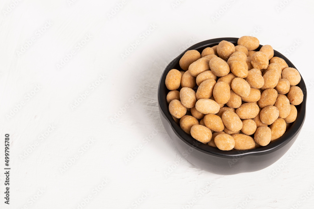 Tasty Peanuts Covered With A Crunchy Layer Of Wheat Flour Tasty Peanuts Covered With A Crunchy Layer Of Wheat Flour