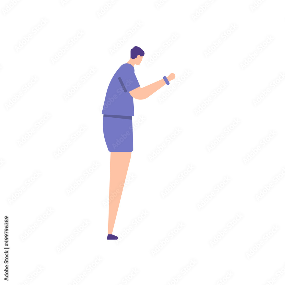 illustration of a male prisoner in handcuffs. prisoner clothes. outfits. flat cartoon. people character design. element illustration of a male prisoner in handcuffs. prisoner clothes. outfits. flat cartoon. people character design. element