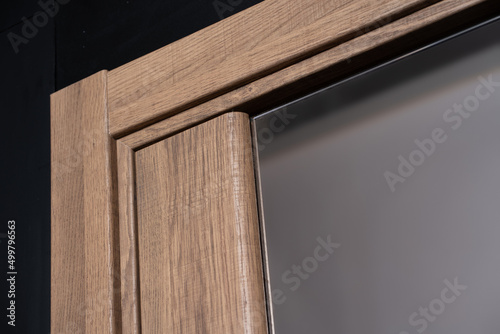 stylish and modern wooden door parts indoor photo