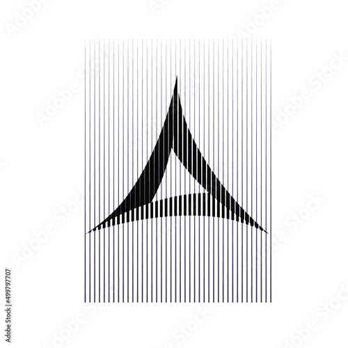 Art composition with lines .Modern art design .Neutral color stripes .Transition speed lines .Bauhaus art style .Geometric shape. Wall art .